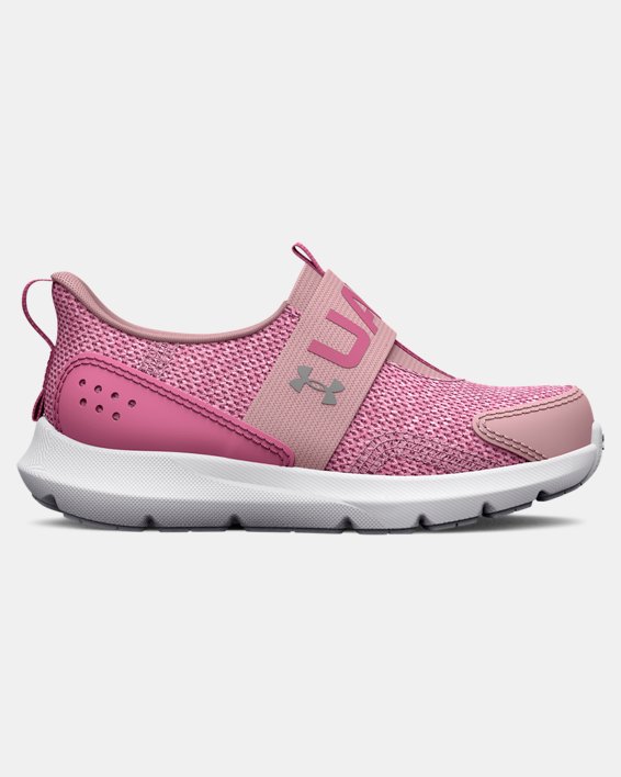 Girls' Infant UA Surge 3 Slip Running Shoes, Pink, pdpMainDesktop image number 0